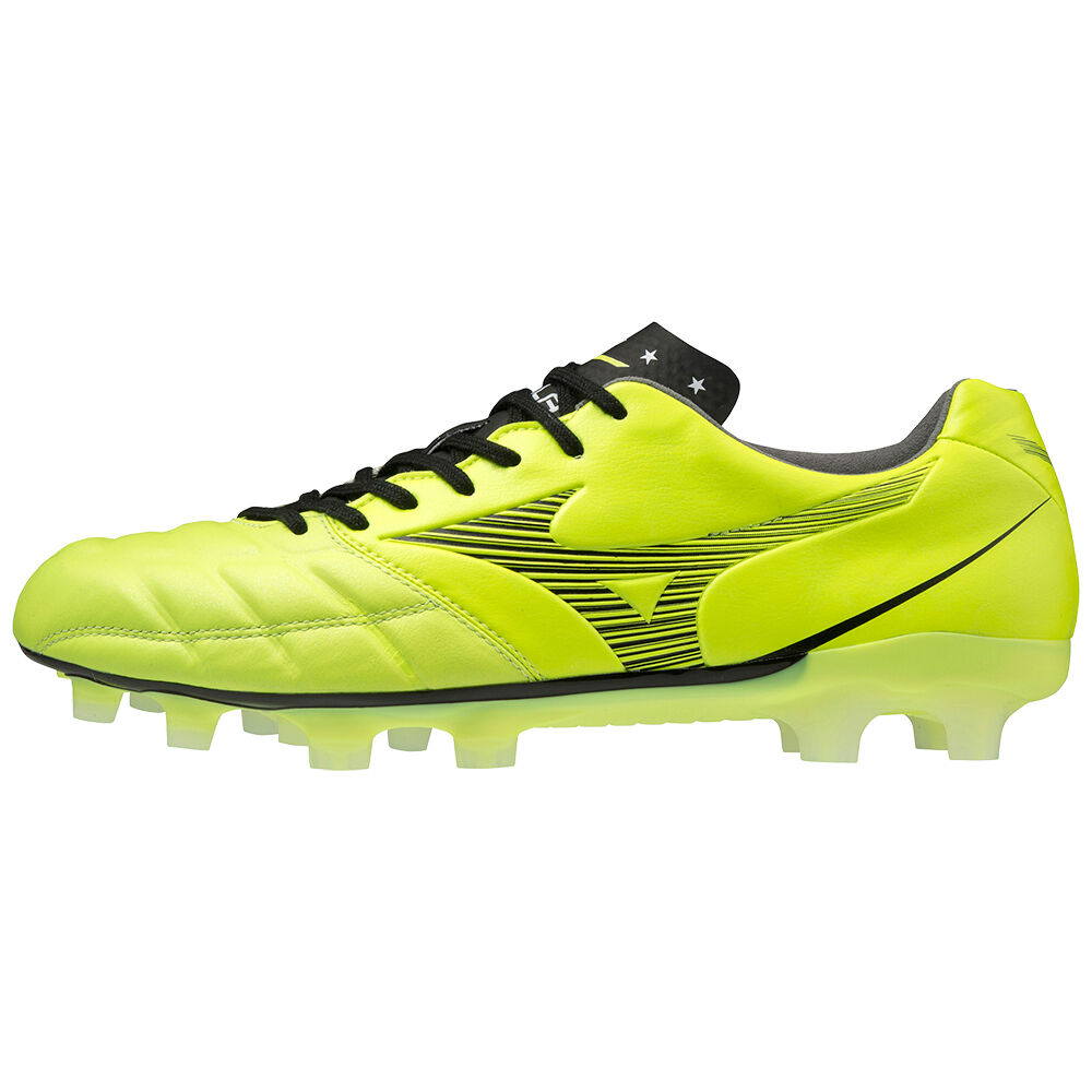 Scarpe Calcio Mizuno Rebula Cup Japan Uomo - Gialle/Nere - 03497-VGKR